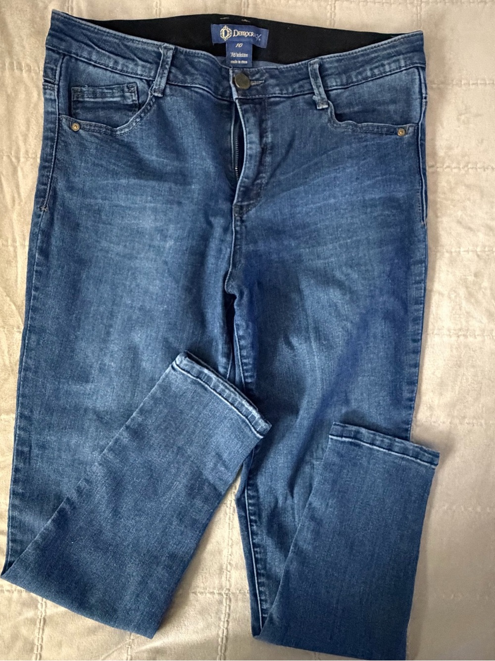 Democracy Ab Solution Women’s Size 10 Skinny Jeans Medium Wash Stretch